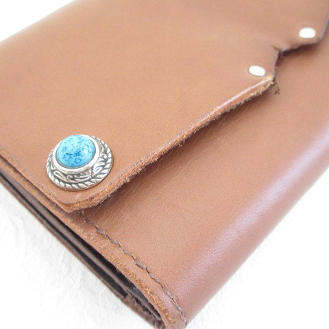 ワンオフ♪《biker mono》サドルレザー・ダブルコンチョ・ロングウォレット・059・復刻