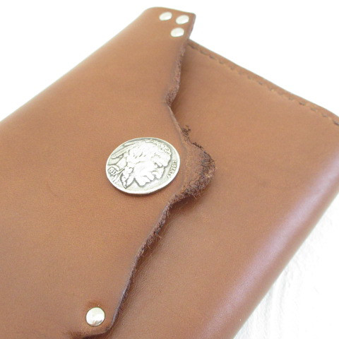 ワンオフ♪《biker mono》サドルレザー・ダブルコンチョ・ロングウォレット・059・復刻