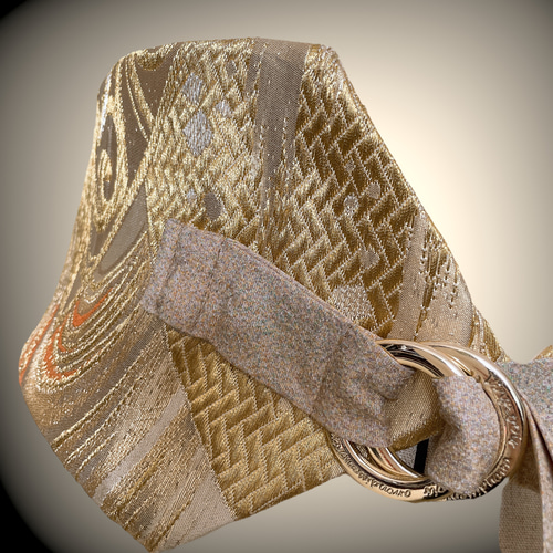 金刺繍 高級感抜群 サッシュベルト リボン ウエスト 60〜90cm サッシュ