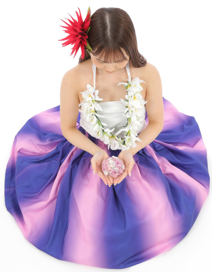 パウスカート 細見えパウスカート　フラダンス　太って見えないパウスカート　p00913　受注生産および即納