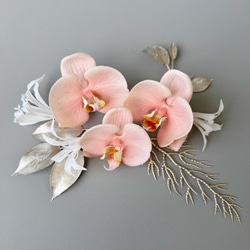 10/17までタイムセール‼️ウェディングブーケ　バレリーナブーケ　カラー　胡蝶蘭 くすみオレンジ胡蝶蘭♪バレリーナブーケ ウェディングブーケ