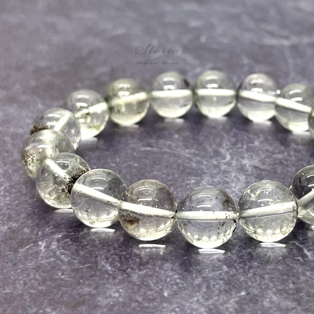 【一点もの】11mm ガネーシュヒマール産 ヒマラヤ水晶（ガーデンクォーツ）ブレスレット