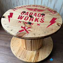 テーブル インダストリアル ケーブル ドラム アメリカン GW-A【受注製作】 ケーブルドラム 電線ドラム テーブル アメリカン インテリア ガレージ