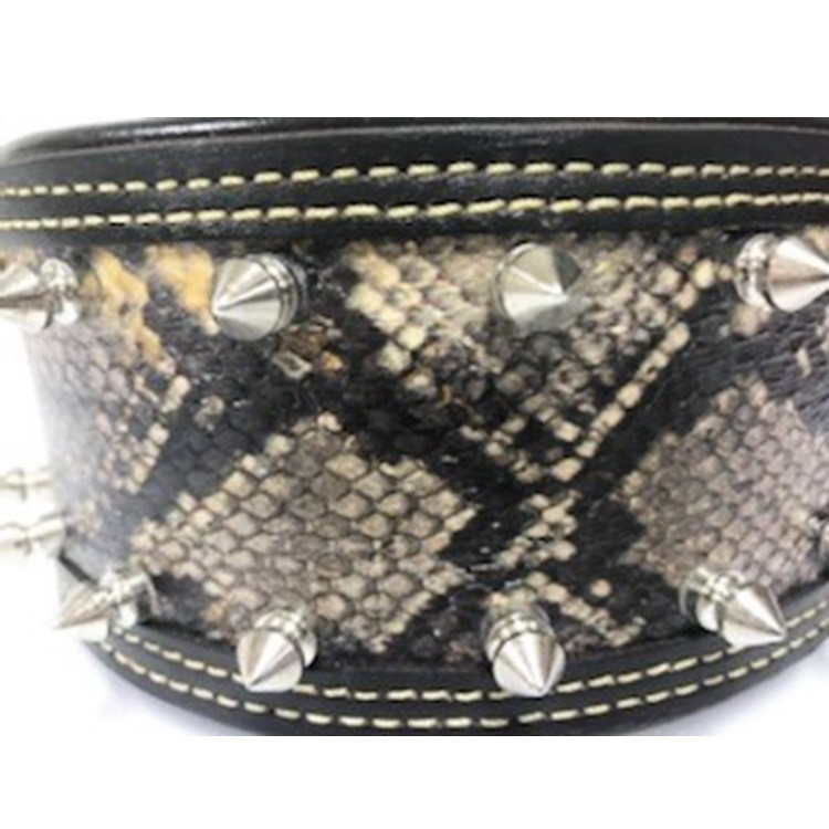 首輪 カラー エイ革 ガルーシャ スタッズ 大型犬 散歩 犬服 ドッグウェア R38 R43