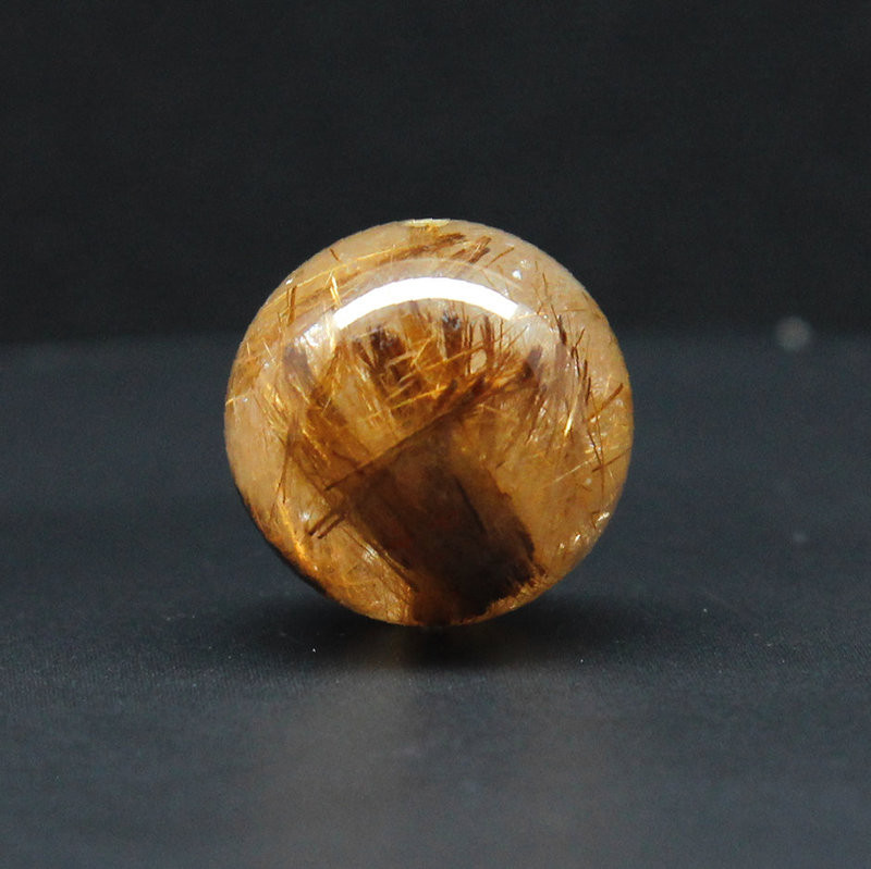 大珠15mm 無数の金針が存在感ある一点物 ゴールドルチルクォーツ 【GHTU29 6g】1粒売り ハンドメイド 京海堂