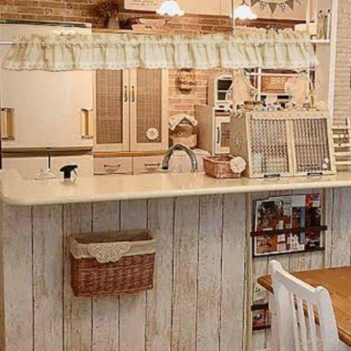 まい様 特注品×3枚♥カフェカーテン 青系 グレージュブルー 花柄コットンレース 楽天市場】ブルー（カフェカーテン｜カーテン・ブラインド