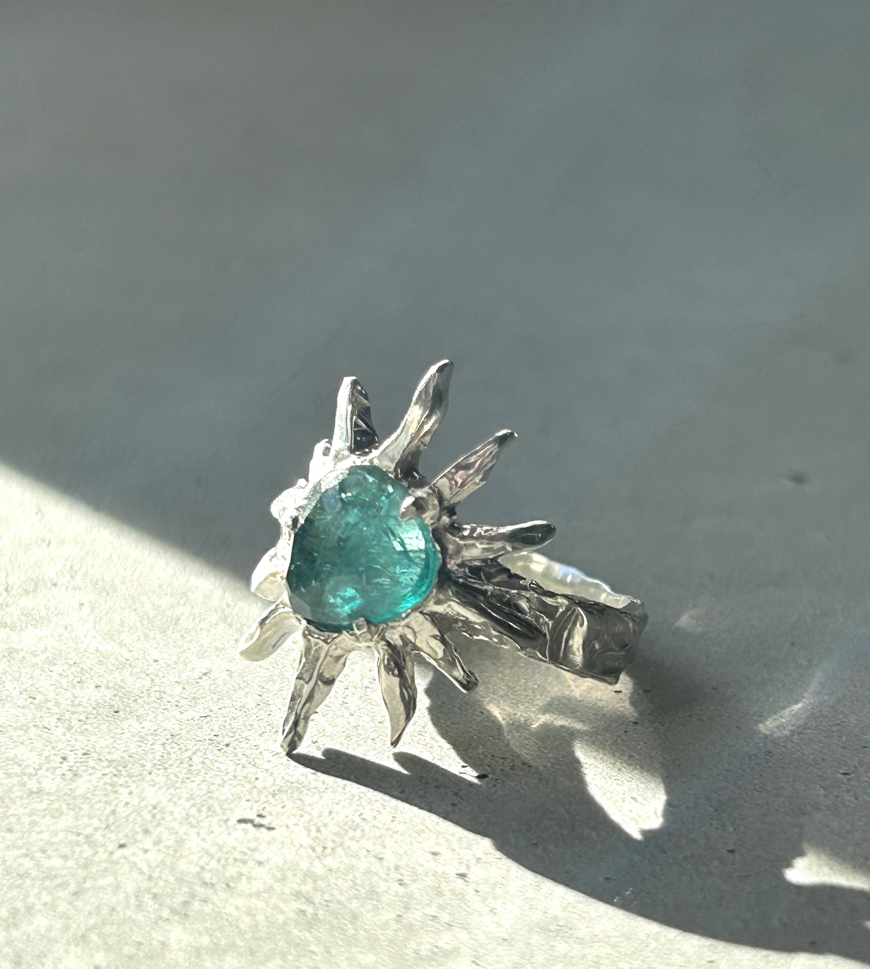 Silver925 グランディディエライト　テクスチャーリング