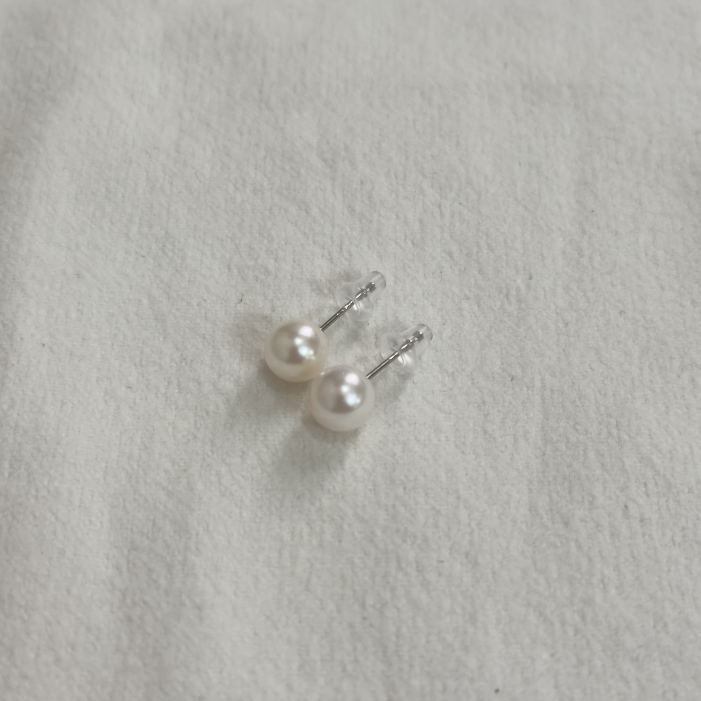 お買い得品 一粒 パールピアス あこや真珠 7-7.5ミリ pt900（プラチナ900） 国産 本真珠 スタッドピアス