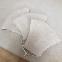 ヘンプ一重仕立てマスク 3枚目の画像