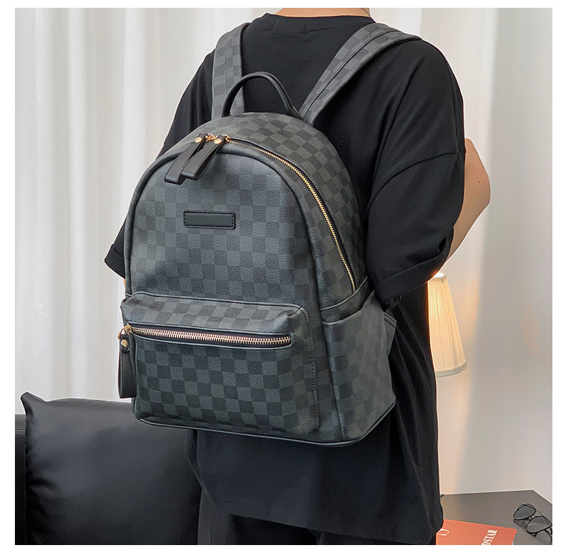 おしゃれな新作リュックサック定番チェック柄ランドセル男性アウトドア旅行バッグ大学生ランドセル
