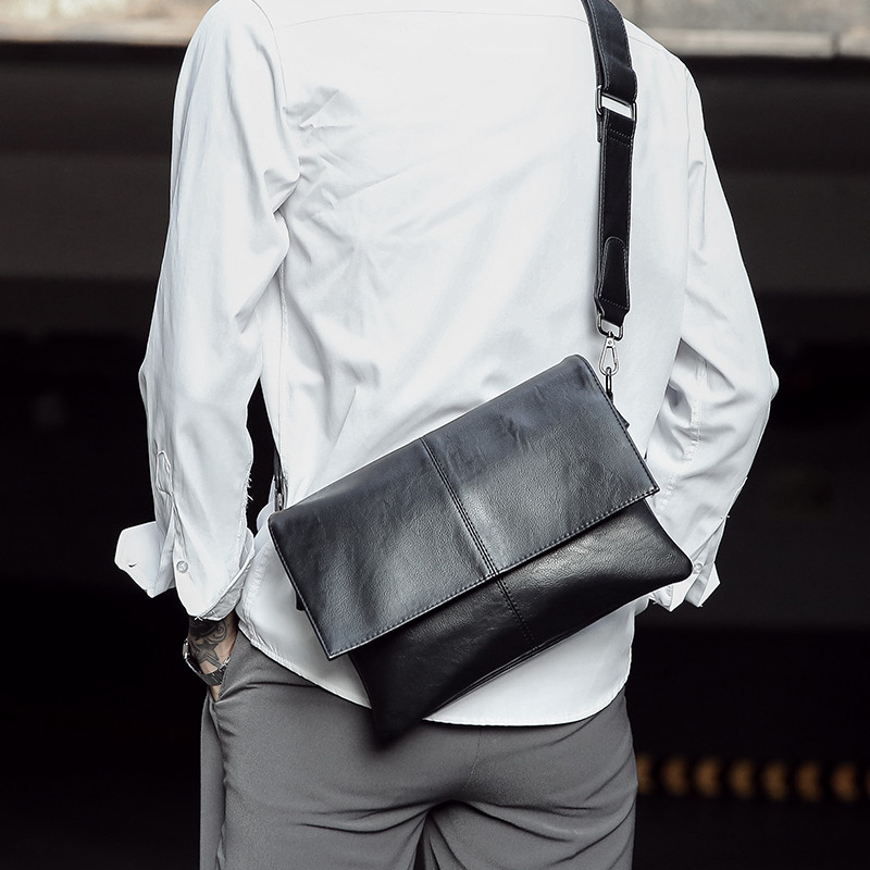 マルチポケットショルダーバッグ斜めショルダーバッグ潮男バッグ韓国版男バッグ小さなリュックサック潮カジュアルショルダーバッ 4,050円