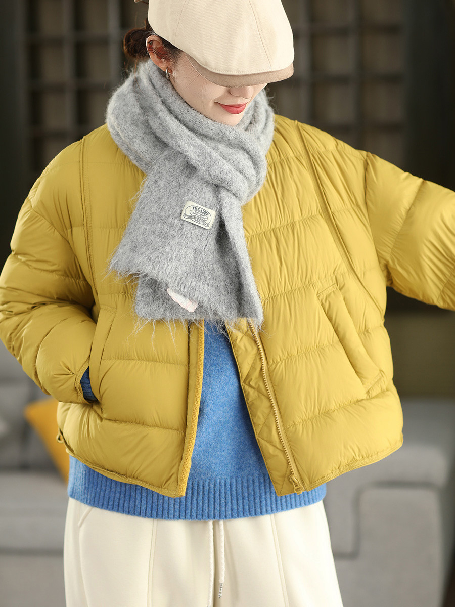 冬季 90% 白アヒルダウンウォームコート 厚手フワフワダウンジャケット