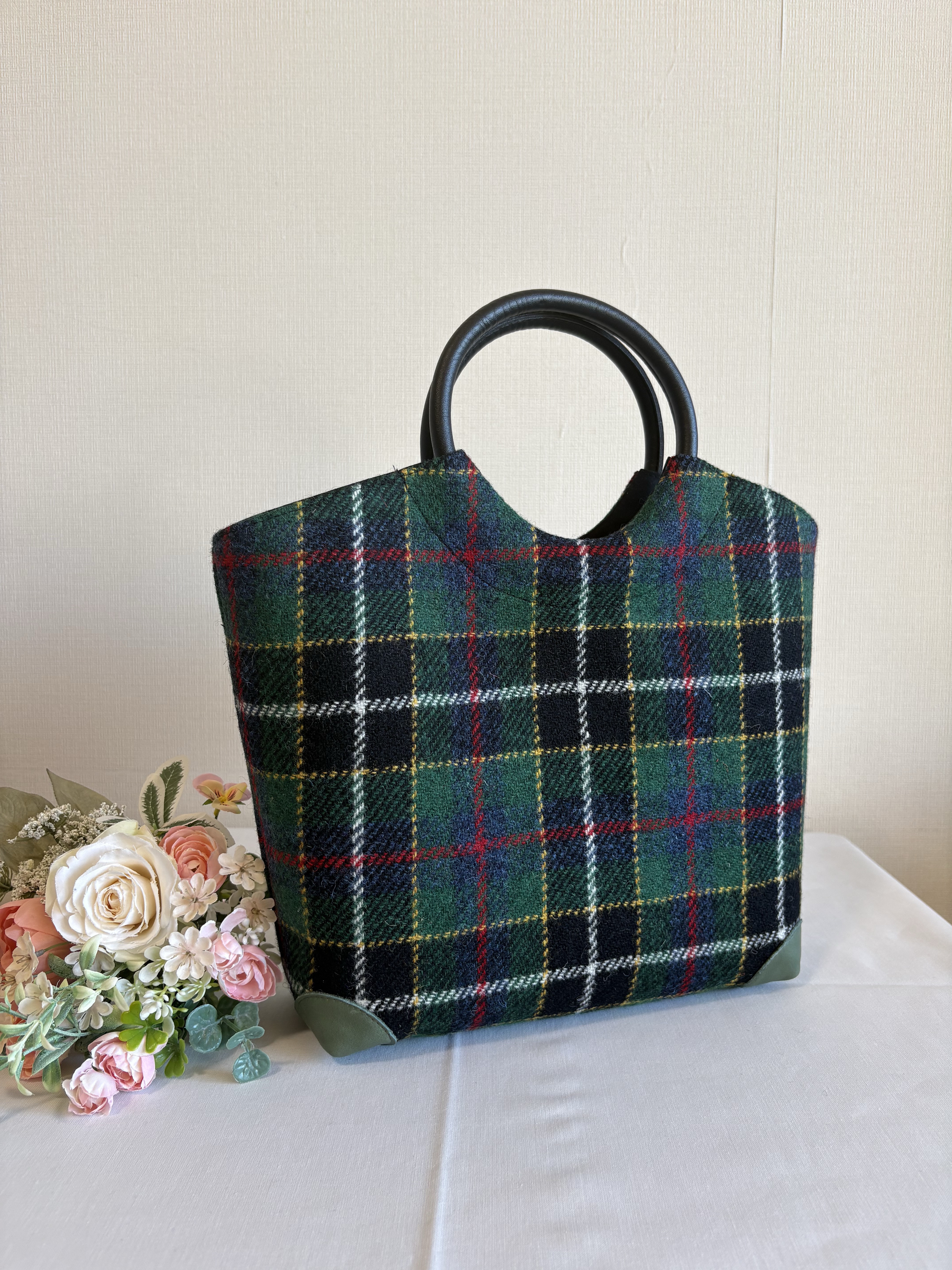 お出かけバック　ハリスツイード