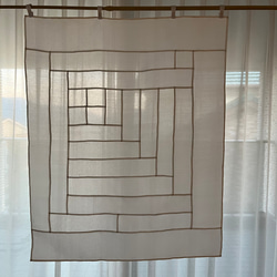 ポジャギ オクサの暖簾 アンティークカラー カーテン Mujige むじげ