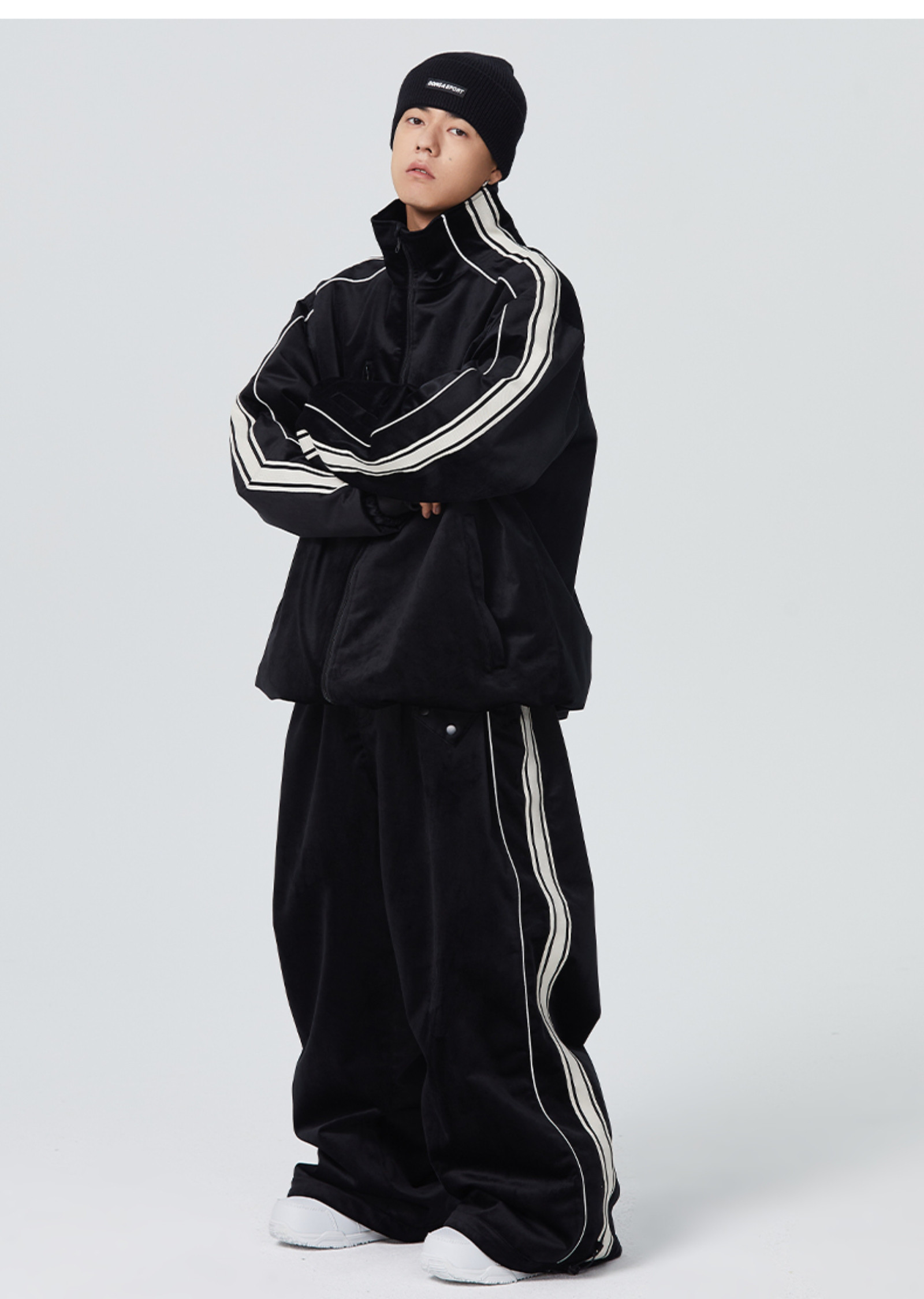 25-26 スノボウェア 上下セット ベロア表地 撥水 防寒 メンズ レディース ジャケット パンツ SK080