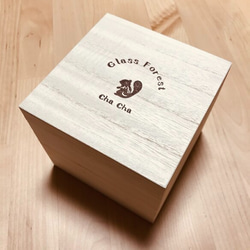 本金箔みかんがちょこんと輝く吹きガラスのお鏡餅｜木箱入り 19枚目の画像