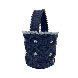 Tyrolean basket (navy×SX)チロリアンバスケット 1枚目の画像