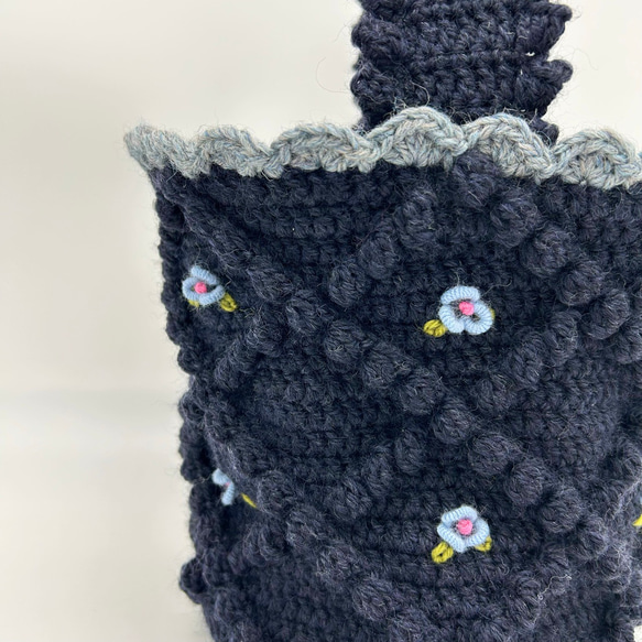 Tyrolean basket (navy×SX)チロリアンバスケット 2枚目の画像