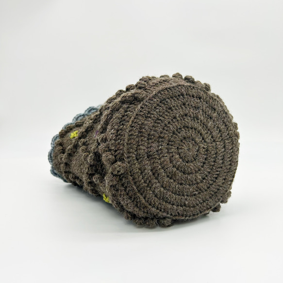 Tyrolean basket (brown×PL×LGR)チロリアンバスケット 5枚目の画像