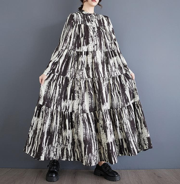 大きいサイズ ワンピース　ロング　ゆったり　レディース 秋冬　春 新品 長袖9