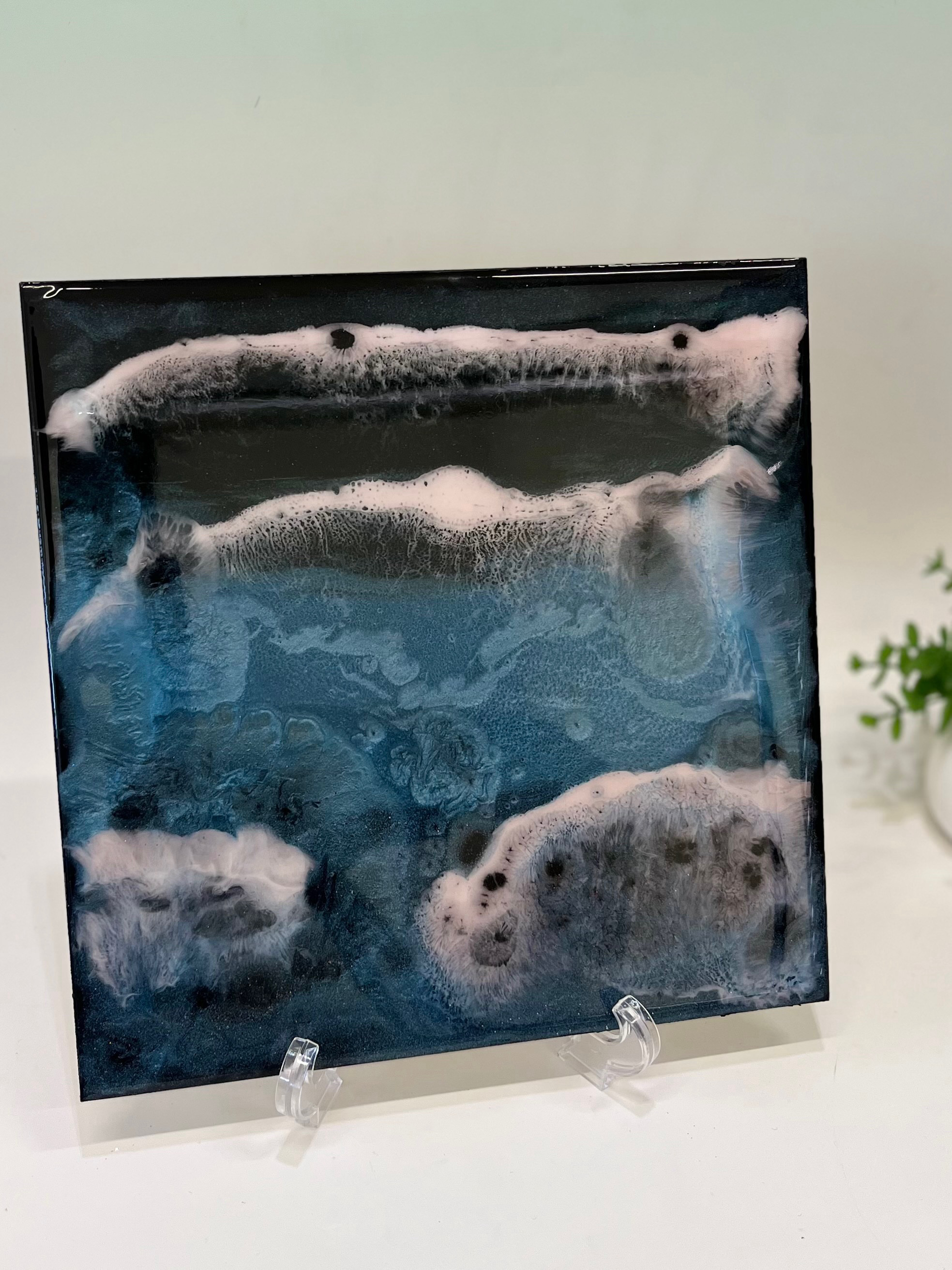 Resin Art Panel － 揺らぎの層 02