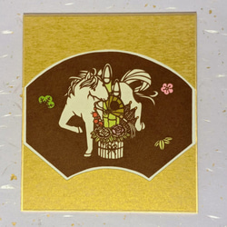 切り絵豆色紙 招き猫「招福」御殿毬 その他置物 mimiねこ 通販 3960173