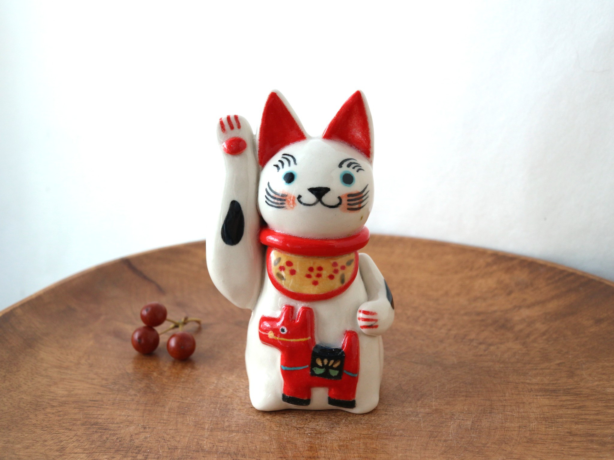 福馬抱き招き猫〈 受注製作 〉