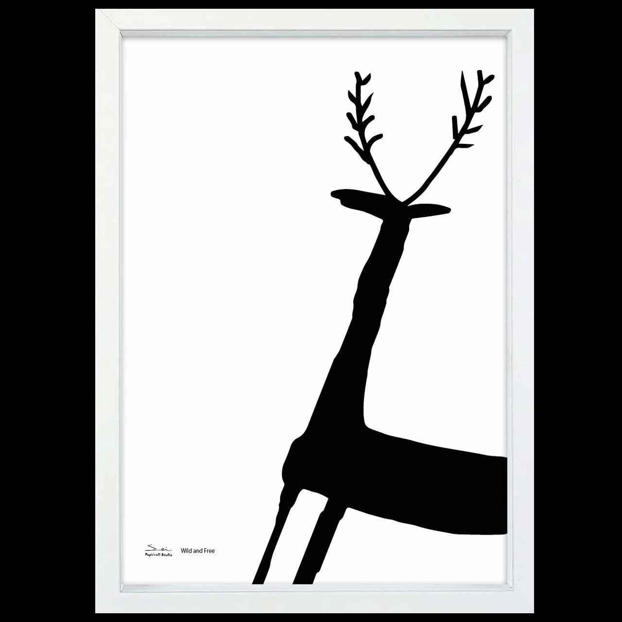 Wild　トナカイ　送料無料　あらゆるお部屋のポスター　ポスター　アートポスター　アート/sei検索新着順　3834