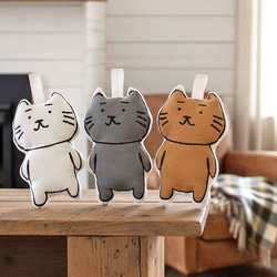 ヴィンテージ調 スコティッシュフォールド モールアート 猫 モール