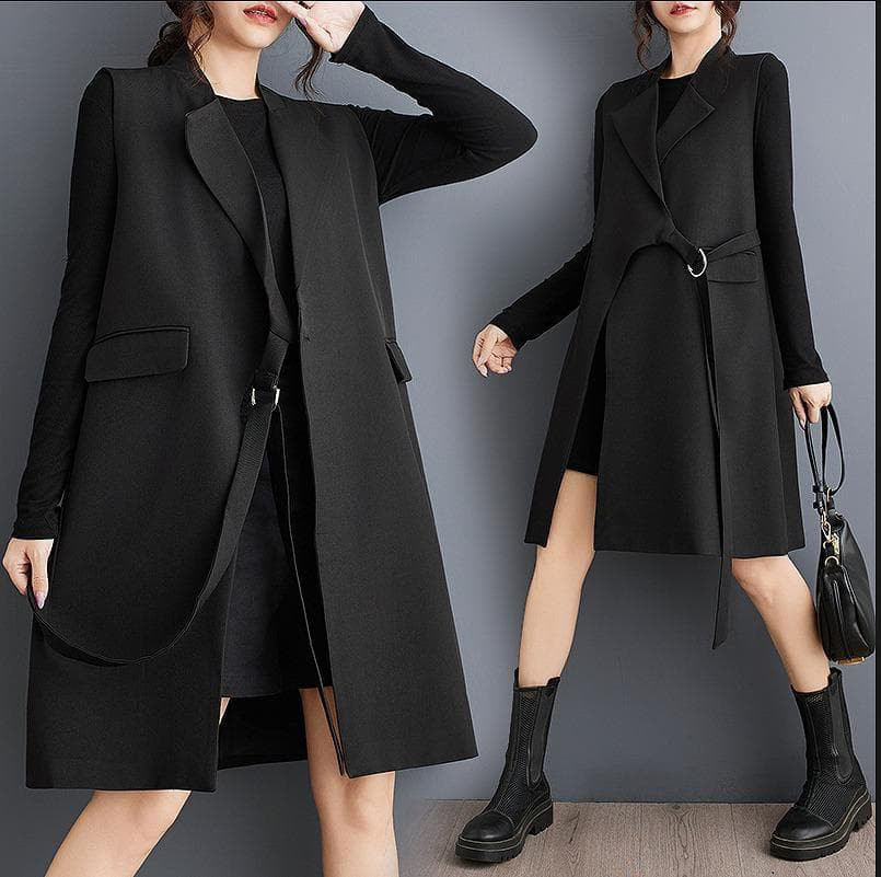 大きいサイズ　ジレ　ベスト　レディース ジャケット　秋冬　春 新品 ブラック