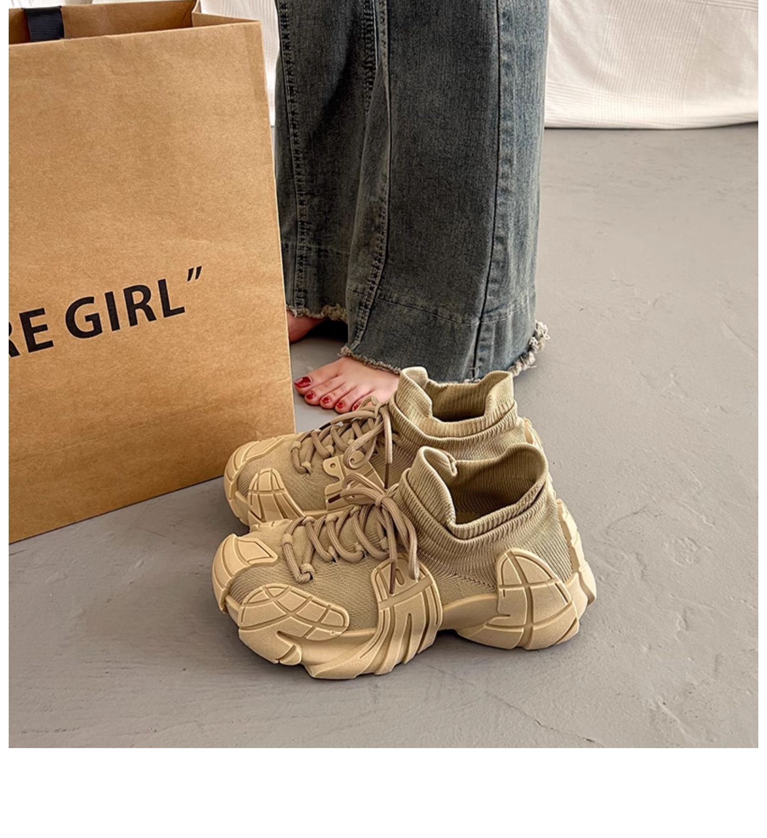 ヒット商品 フルーツ厚底ヒールパパシューズ 女性用カジュアルシューズ 2025年新作 夏向けヨーロッパ製ネット素材 多機