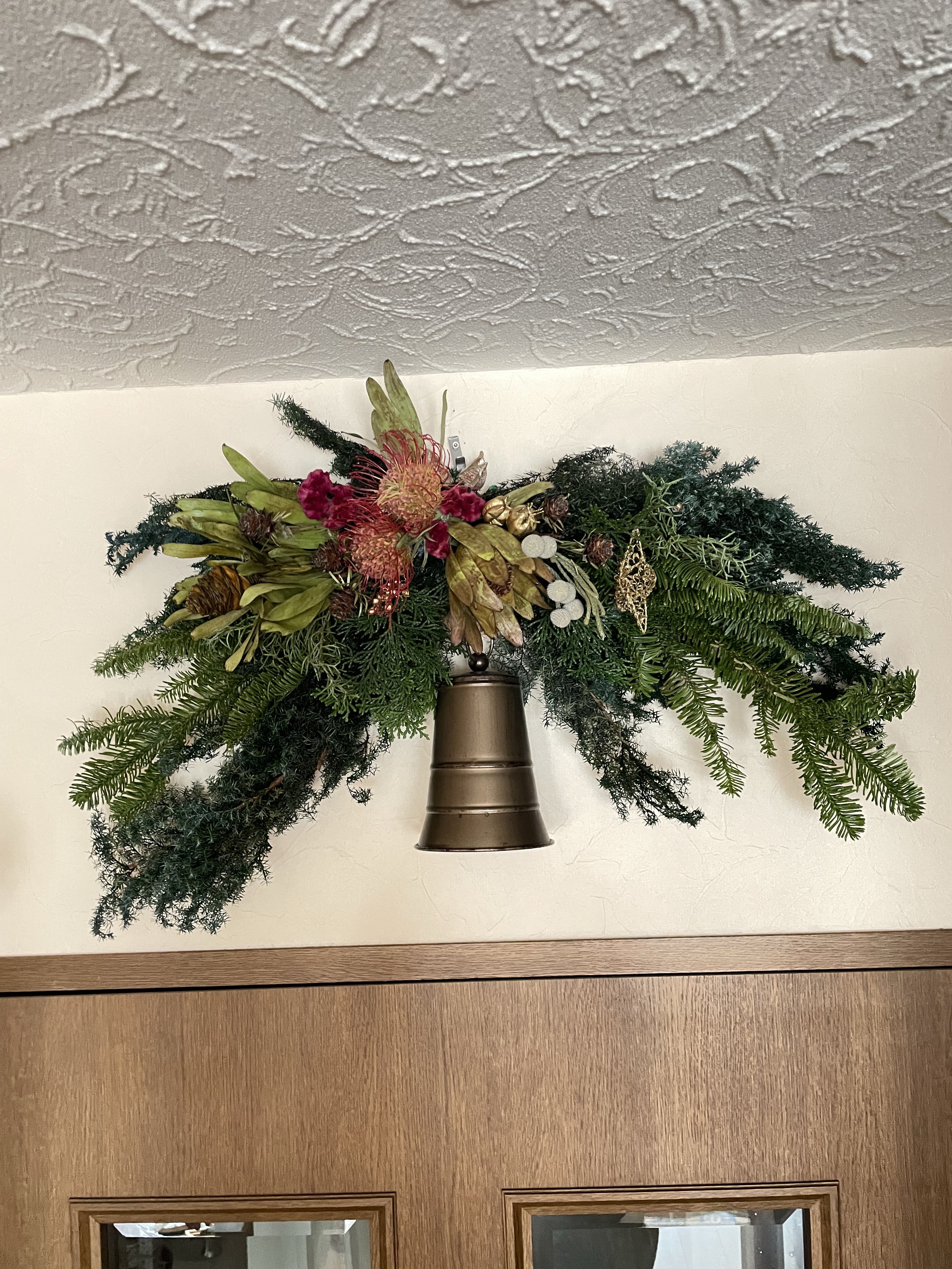 《Christmasスワッグ　アンティークベル》