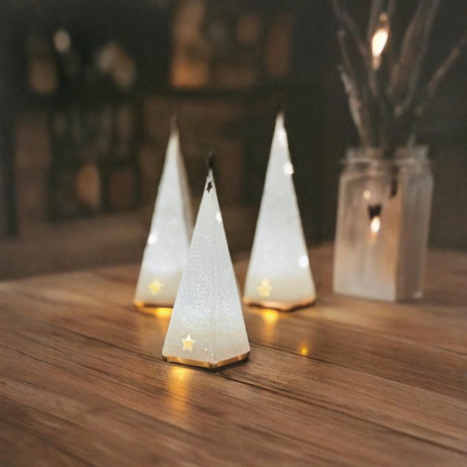 星がなる和紙のツリーライト