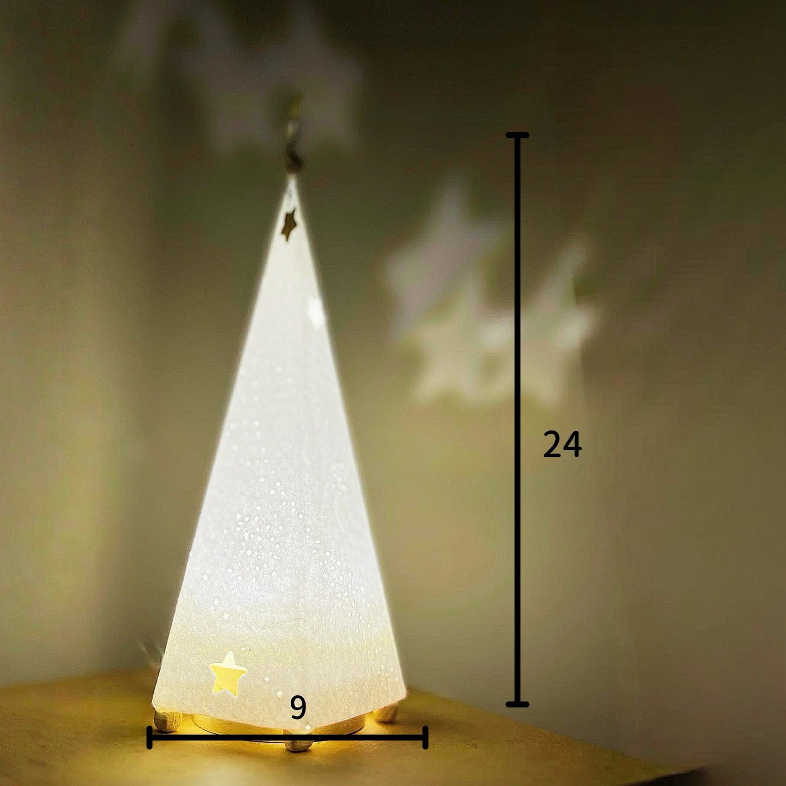 星がなる和紙のツリーライト