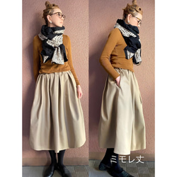 RATA❤️三種顏色可選❤️選擇您的裙長❤️修身顯瘦❣️成人A字裙❤️溫暖羊毛格紋 第15張的照片