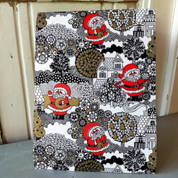 U.S.A. ヴィンテージ包装紙【あちこちサンタ】DA-WP098 2枚目の画像