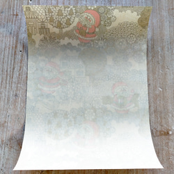 U.S.A. ヴィンテージ包装紙【あちこちサンタ】DA-WP098 6枚目の画像