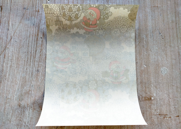 U.S.A. ヴィンテージ包装紙【あちこちサンタ】DA-WP098 6枚目の画像