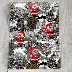 U.S.A. ヴィンテージ包装紙【あちこちサンタ】DA-WP098 5枚目の画像