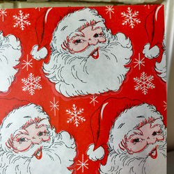 U.S.A. ヴィンテージ包装紙【HoHoHo】DA-WP099 1枚目の画像