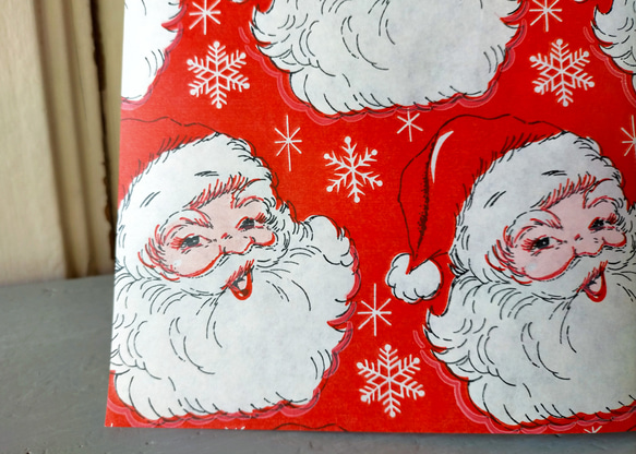 U.S.A. ヴィンテージ包装紙【HoHoHo】DA-WP099 4枚目の画像