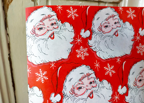 U.S.A. ヴィンテージ包装紙【HoHoHo】DA-WP099 3枚目の画像