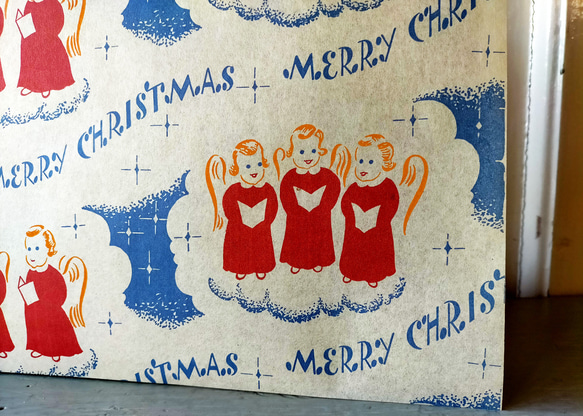 U.S.A. ヴィンテージ包装紙【天使の聖歌】DA-WP100 5枚目の画像