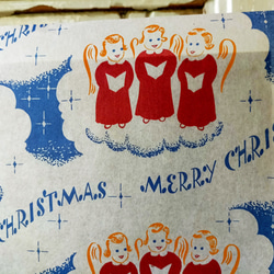 U.S.A. ヴィンテージ包装紙【天使の聖歌】DA-WP100 3枚目の画像