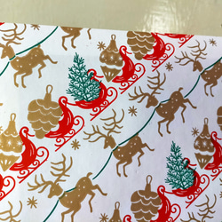 U.S.A. ヴィンテージ包装紙【そりをひくトナカイ】DA-WP101 4枚目の画像