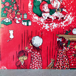 U.S.A. ヴィンテージ包装紙【暖炉の前で】DA-WP102 3枚目の画像