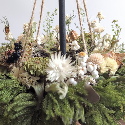 専用フラワーリースセット（3点） 送料無料】新生活応援セット ドライフラワーリース3点セット（置き型