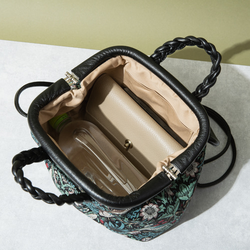 ウィリアムモリスのがま口バッグ」いちご泥棒 ショルダーバッグ noco