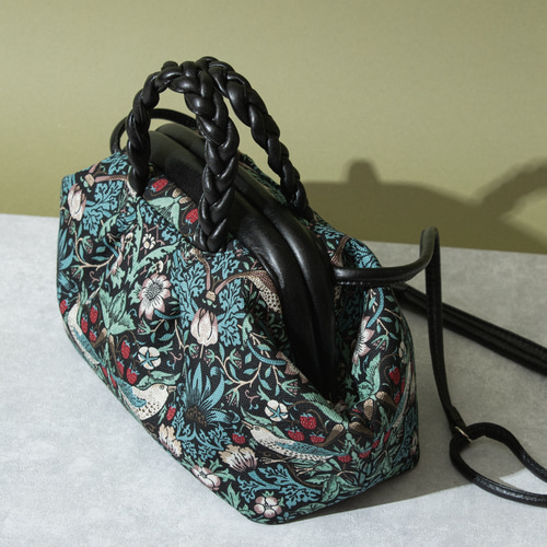 ウィリアムモリスのがま口バッグ」いちご泥棒 ショルダーバッグ noco