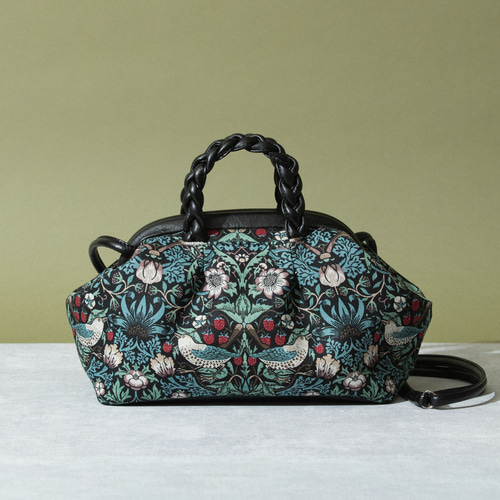 ウィリアムモリスのがま口バッグ」いちご泥棒 ショルダーバッグ noco